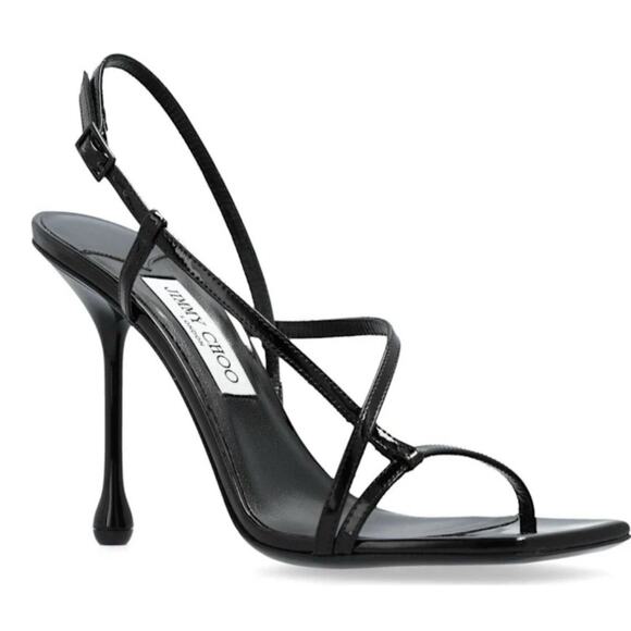 Jimmy Choo Black Strappy Heels - Picture 1 of 7